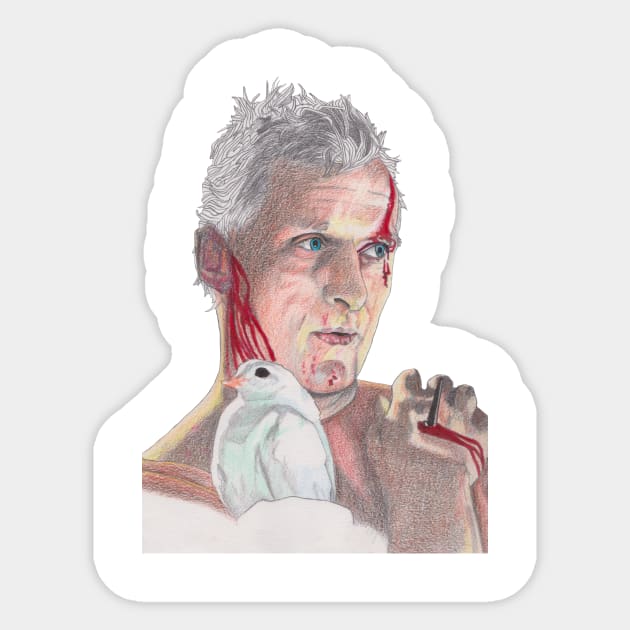 Roy Batty Sticker by paulnelsonesch